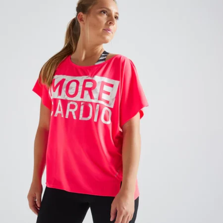 Decathlon Women's Cardio Workout T-Shirt 120 - Domyos