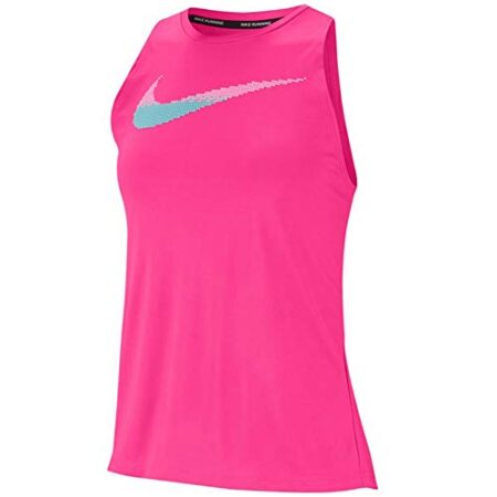 Nike Womens Activewear Tank Pink Dri-FIT Logo Running