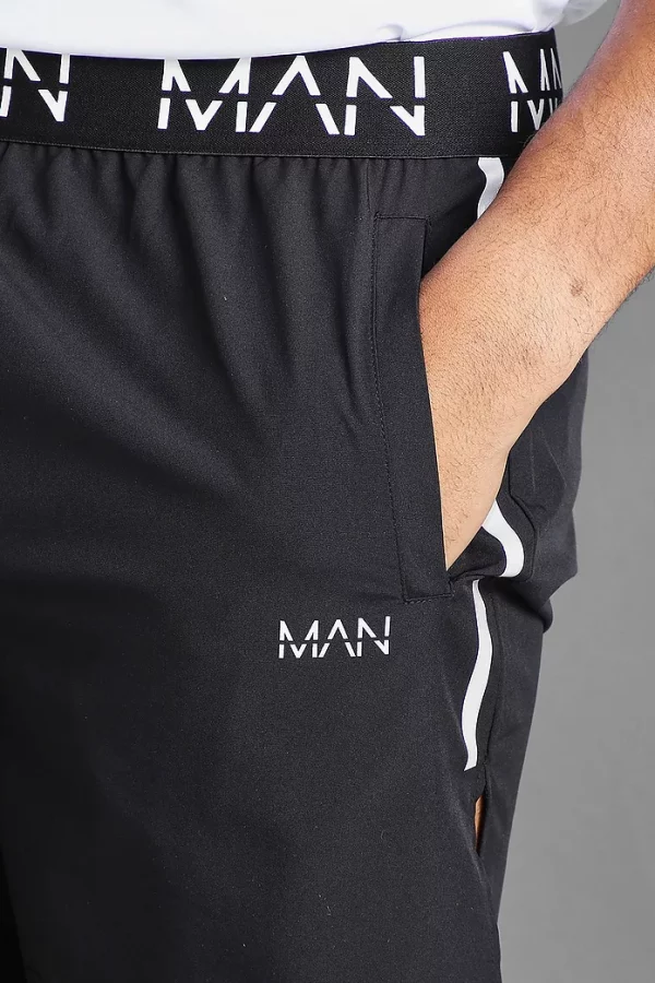 Man Active Shorts With Split Hem