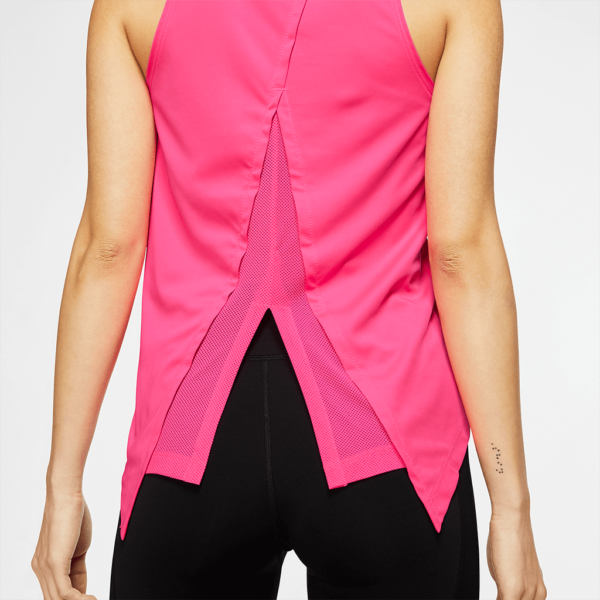 Nike Womens Activewear Tank Pink Dri-FIT Logo Running