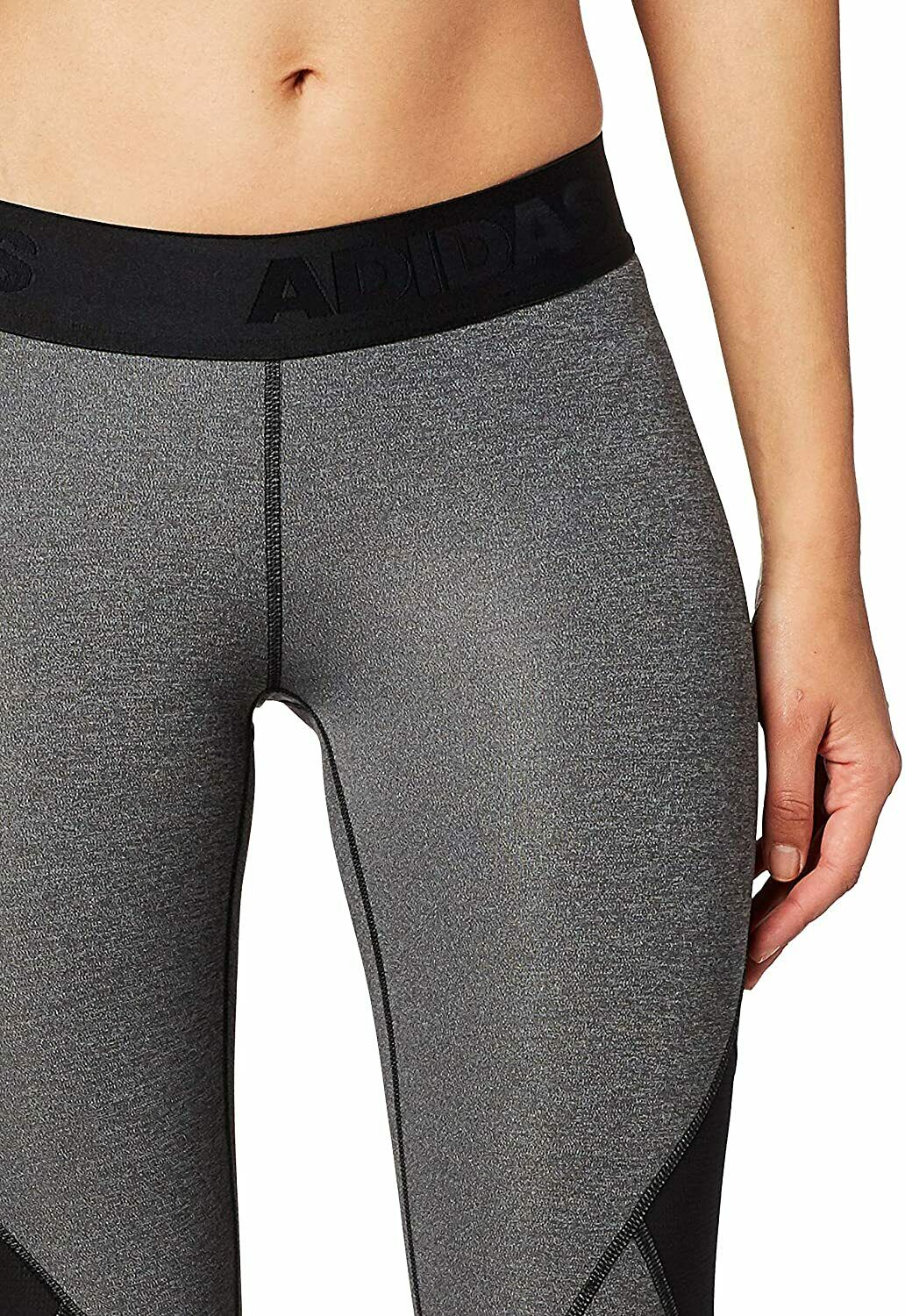 Adidas Alphaskin Badge of Sport Leggings (Colour: Grey, Size: XS) - Tribe  Sport Store