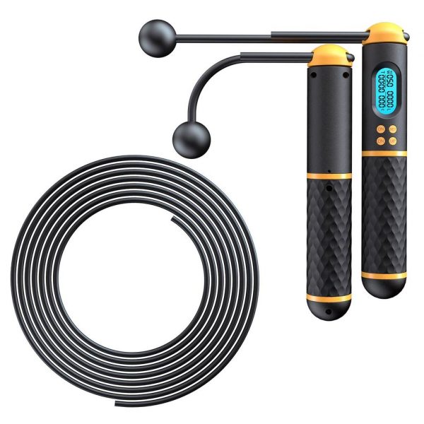 UUAA Digital Counting Jump Rope Cordless Jump Ropes Skipping Rope For Training