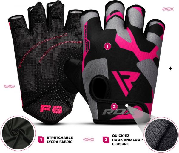 RDX Women Weight Lifting, Cycling, Exercise, Workout Gym Grip Gloves