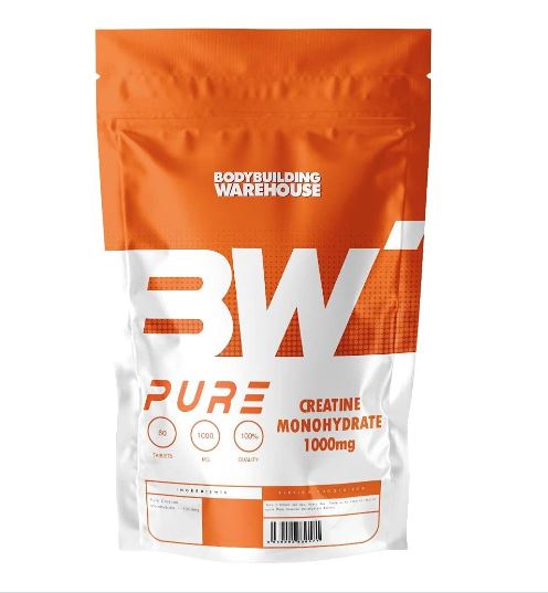 BW Pure Creatine Monohydrate Tablets - 1000mg (60 Tablets) - Tribe ...