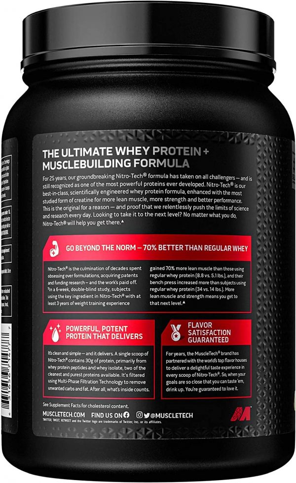 Muscletech Nitro tech whey protein - 680g