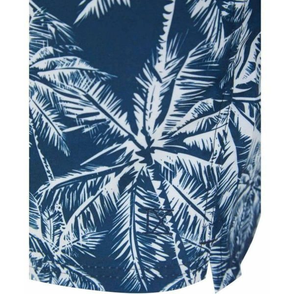 Nines Collection Tolan Mens Swim Shorts - Blue Palm Print