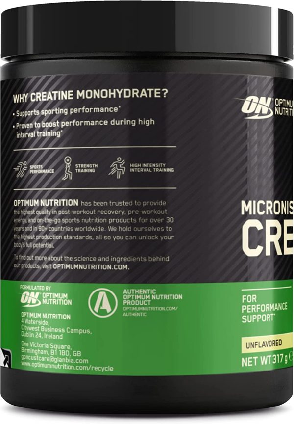 Optimum Nutrition Micronized Creatine Powder, 93 Servings (317g)