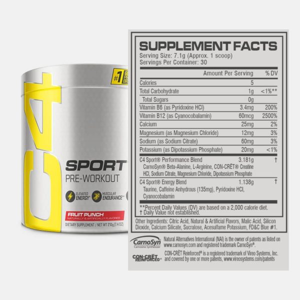 C4 Ripped Sport Pre-workout